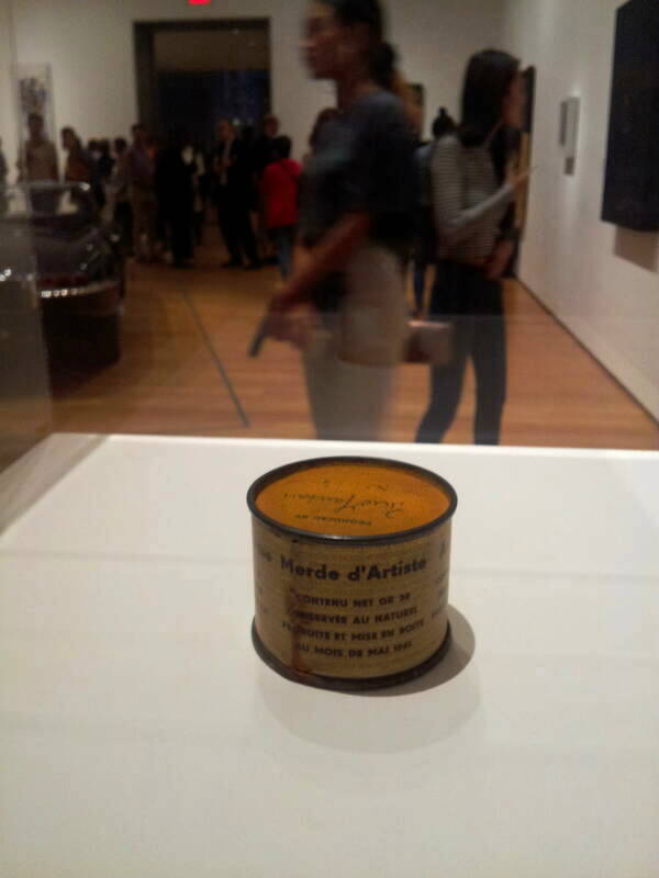 'Merde d'Artiste' at the Museum of Modern Art in New York.