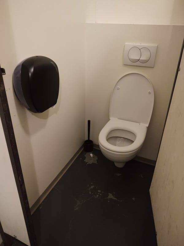 Toilet at Kex Hostel in Reykjavík.