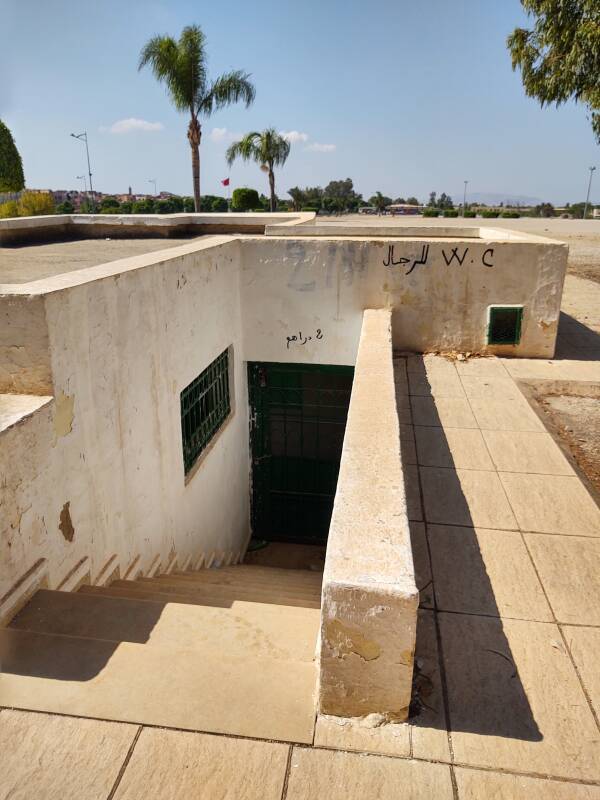 Public toilet in Meknès.