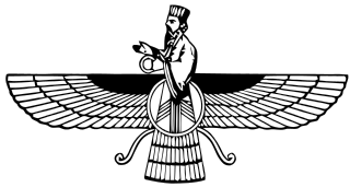 Faravahar symbol, from https://en.wikipedia.org/wiki/File:Faravahar.svg