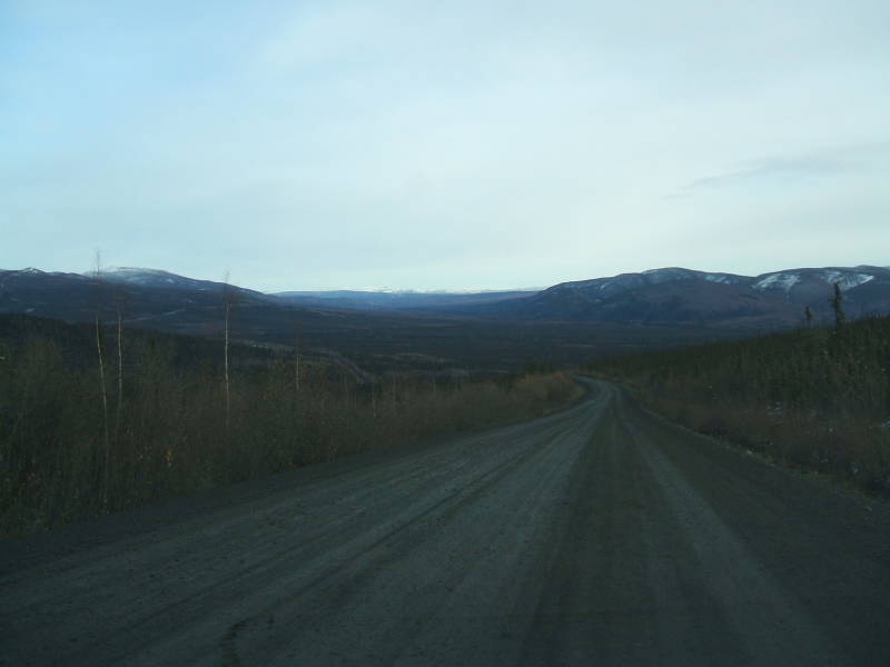 On the first mile of the Dalton Highway in Alaska.