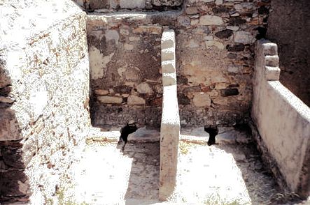 Crusader toilets, ancient Halicarnassus, modern Bodrum, west Turkey.