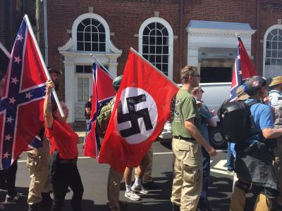 GOP neo-Confederate and neo-Nazi marchers.