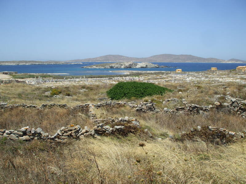 View across the sacred island of Delos.