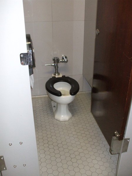 1950s toilet at the U.S. Department of the Interior.