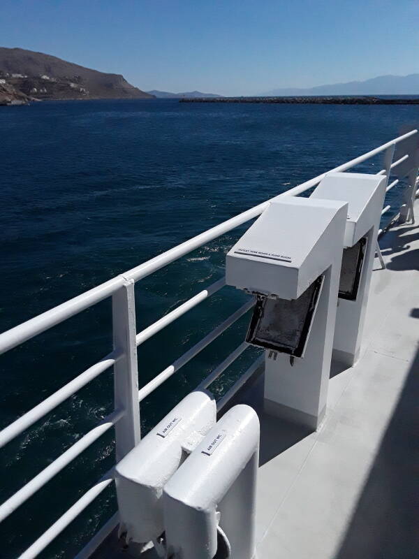 Head ventilation on board the M/V Dodekanese Express between Kalymnos and Kos.