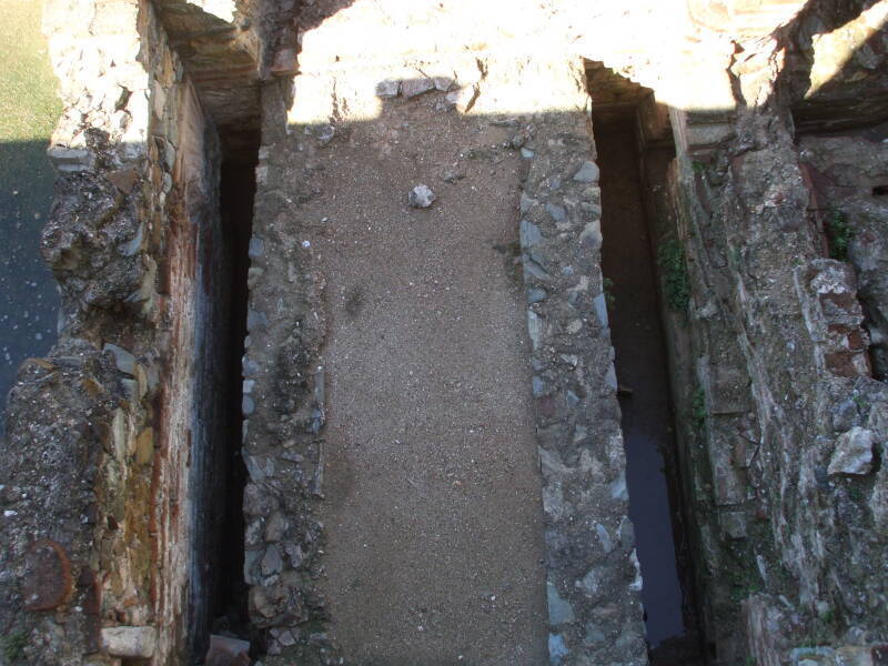 Latrines in the Palace of Galerius, in Thessaloniki, Greece.