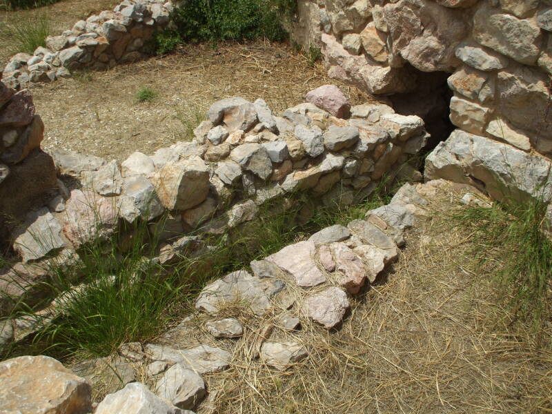 Public latrine in the citadel of Tiryns.