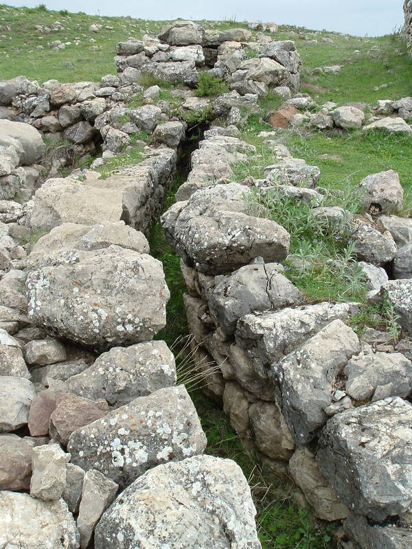 Phrygian / Hittite ancient sewage drain line.