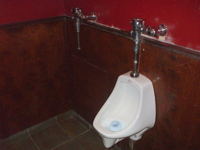 Invisible Urinal at the 51st State Tavern in Washington, D.C.