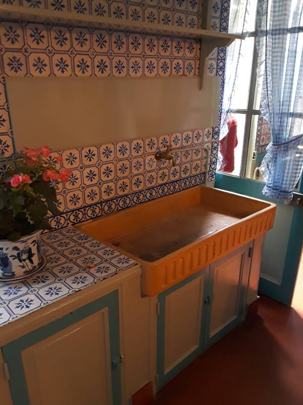 Claude Monet's kitchen sink, at Giverny.