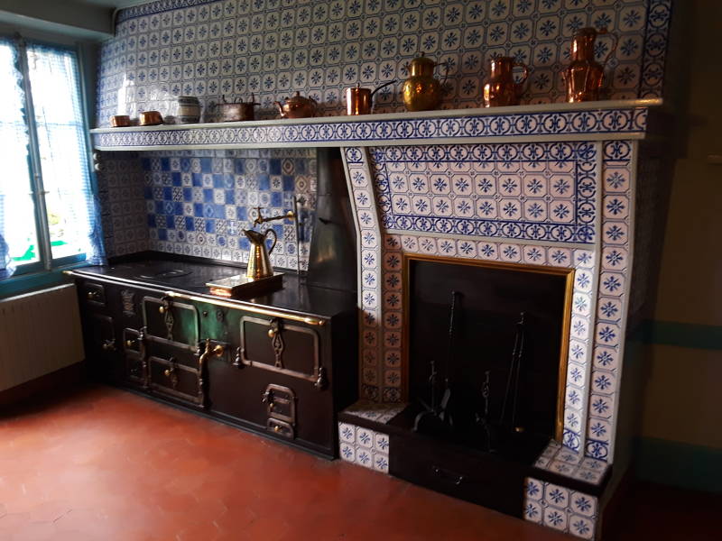 Claude Monet's stove, at Giverny.
