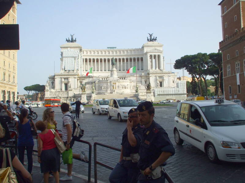 Monumento a Vittorio Emmanuelle II, also known as 'Mussolini's Typewriter'.