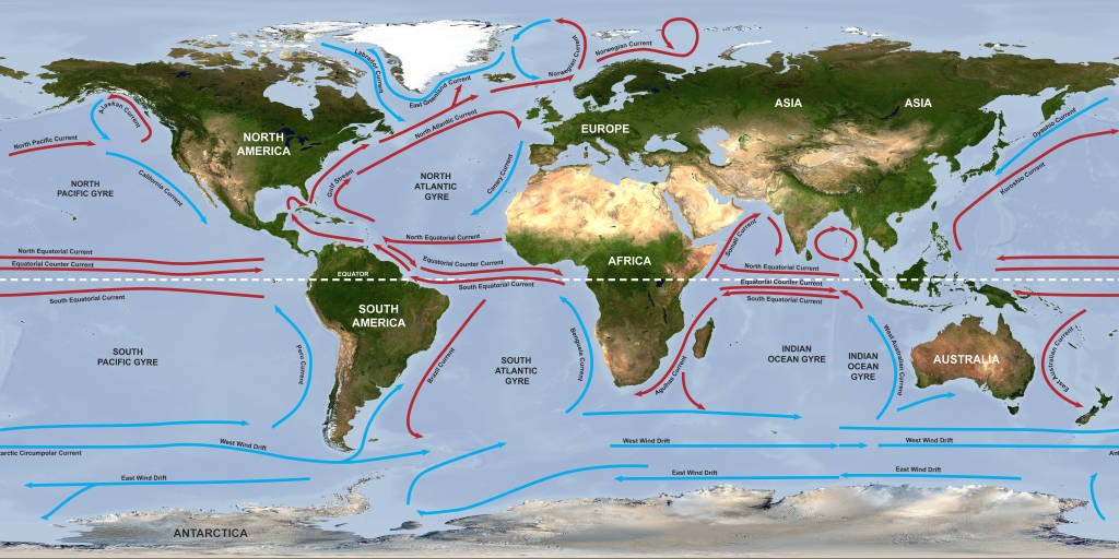 Ocean currents, from https://sos.noaa.gov/datasets/ocean-circulation-labeled-currents/