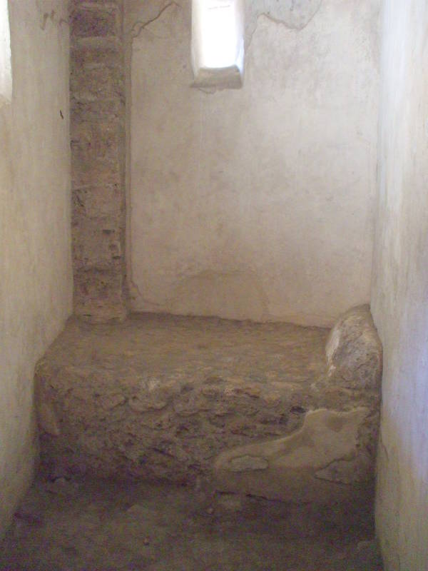 Interior of the Lupanaro, a Roman brothel at Pompeii.