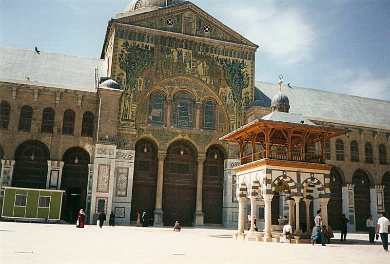 The Umayyad Mosque, the main mosque in Damascus.