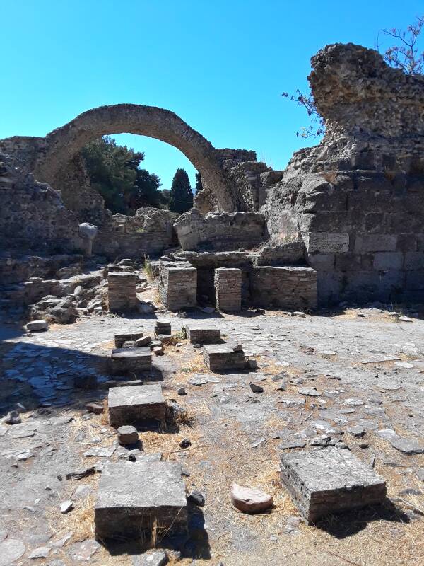Bath in the Western Excavation Site in ancient Kos.
