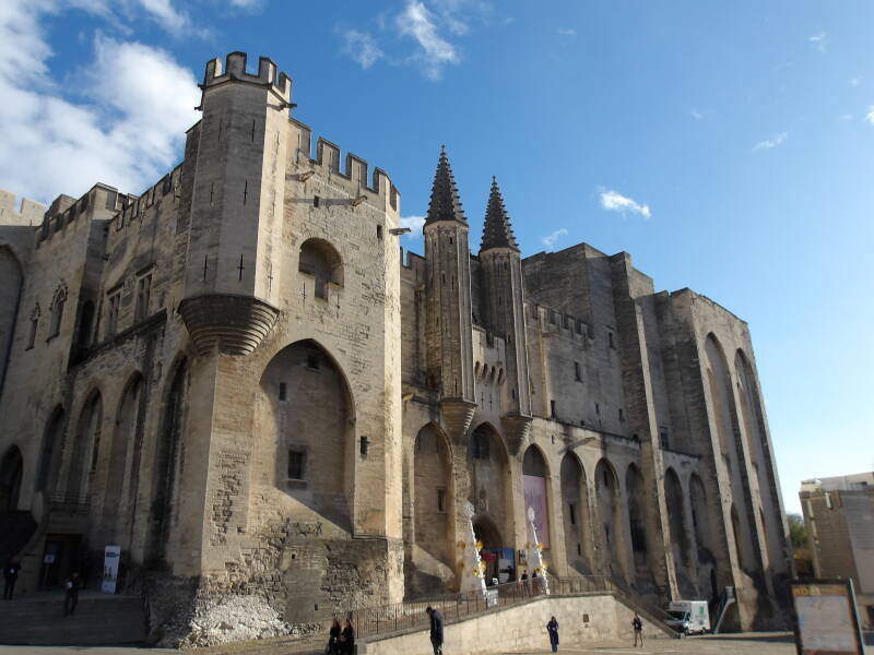 Palais des Papes, the Palace of the Popes in Avignon.