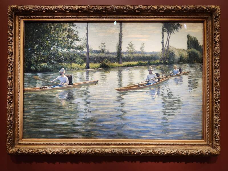 'Périssoires sur l'Yerres', by Gustave Caillebotte.