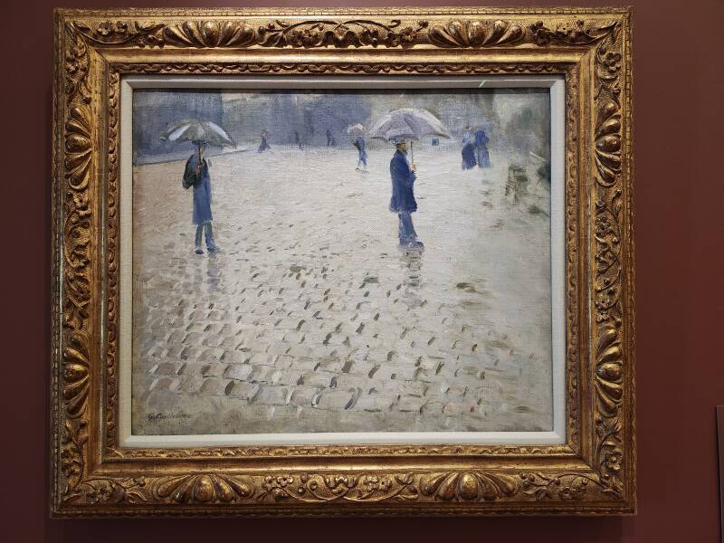 Study for 'Rue de Paris, temps de pluie' or 'Paris Street, Rainy Day' by Gustave Caillebotte.