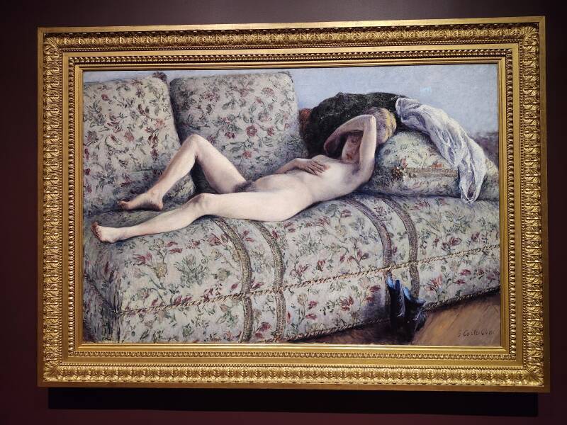 Caillebotte's long-term special lady friend Charlotte Berthier.