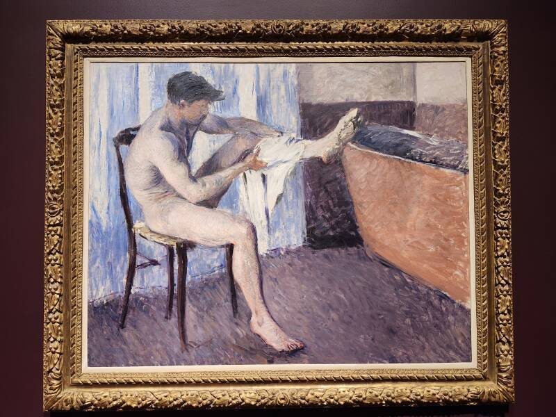'Homme s'essuyant la jambe', by Gustave Caillebotte.
