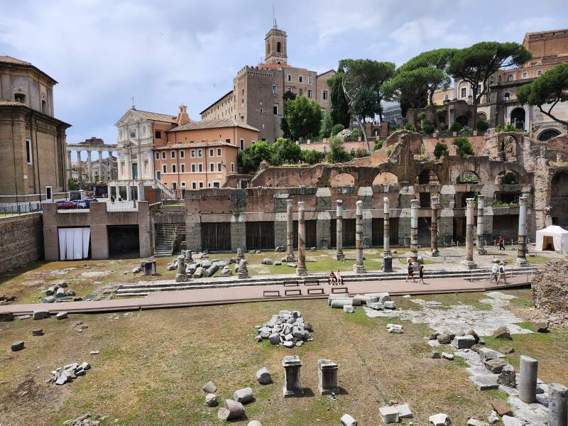 Central Forum area, south of Via dei Fori Imperiali, an area generically labeled 'Roman Forum' on maps.