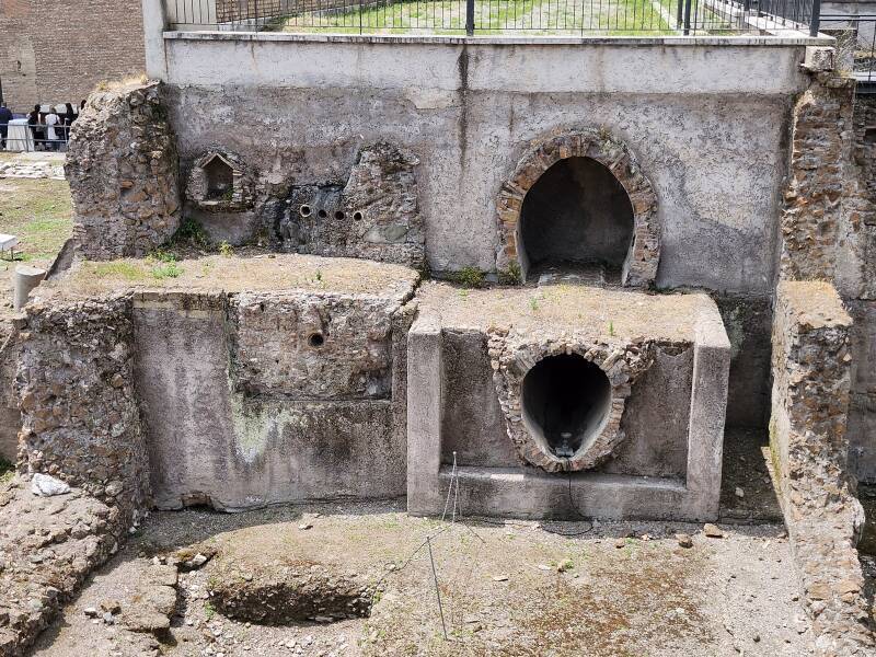 Cloaca Maxima and other pipes.