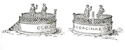 Two images of the Shrine of Venus Cloacina in the Roman Forum, from https://en.wikipedia.org/wiki/File:Cloacina.jpg