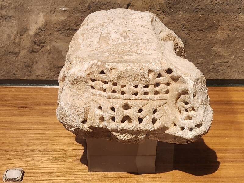 Decorative stonework.