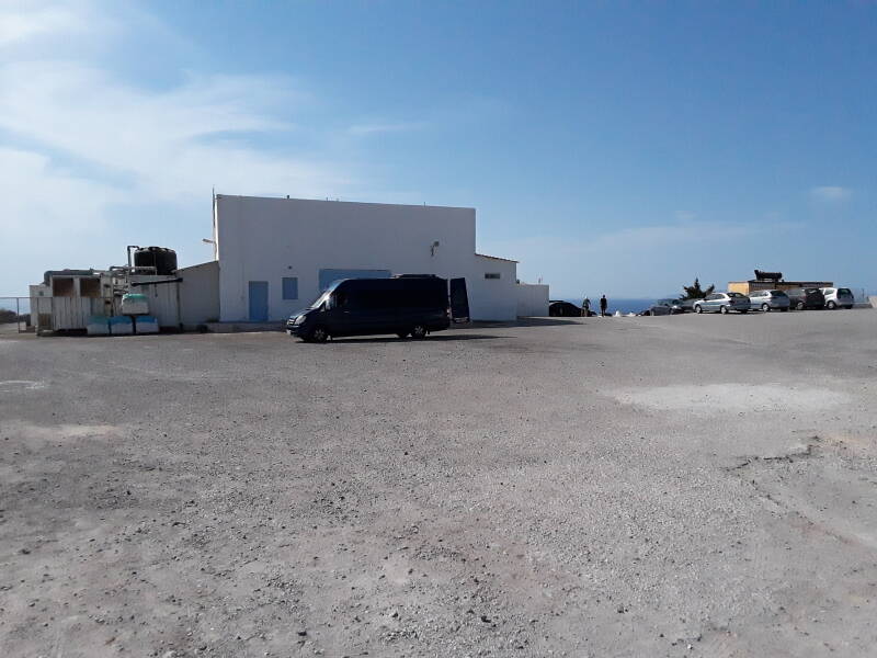 Water desalination plant at Oia on Santorini.