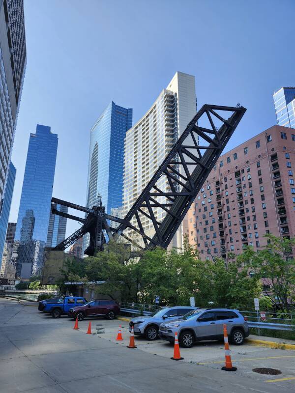 Bridges over the North Branch of the Chicago River.