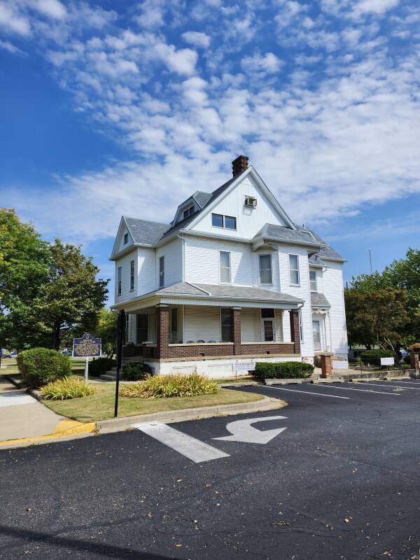 Exterior of Eugene Debs' home in Terre Haute, Indiana.