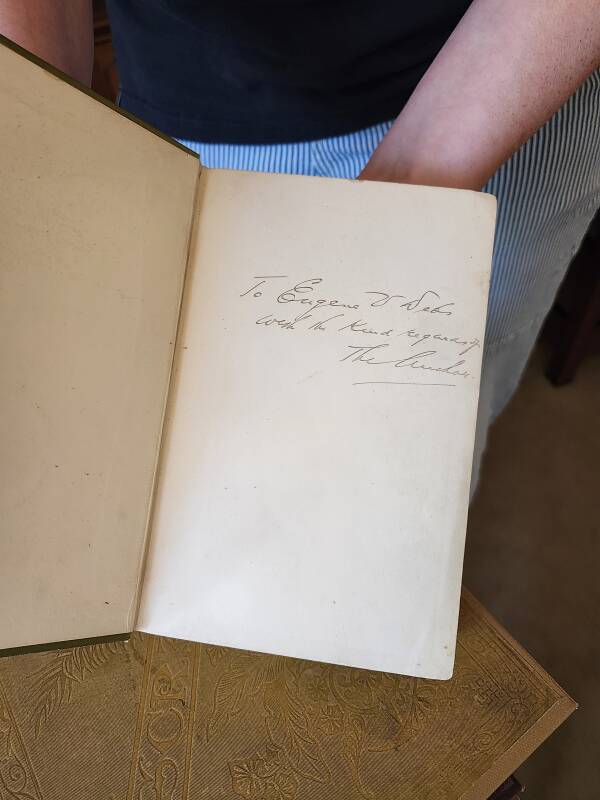 Upton Sinclair's 'The Jungle', inscribed by the author to Debs.