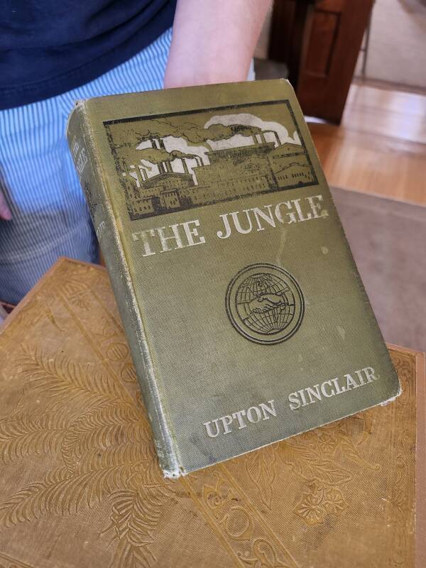 Upton Sinclair's 'The Jungle', inscribed by the author to Debs.