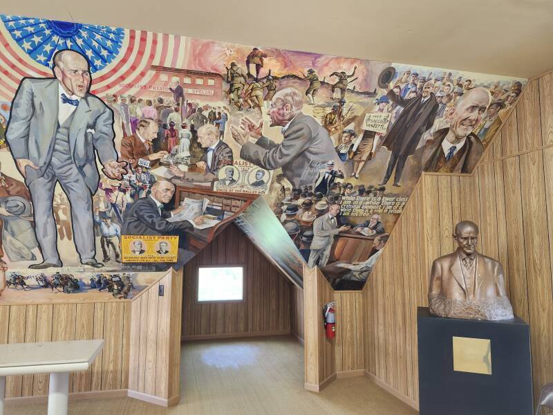 Murals within the attic loft that was used as a dormitory by the fraternity in 1950-1960.