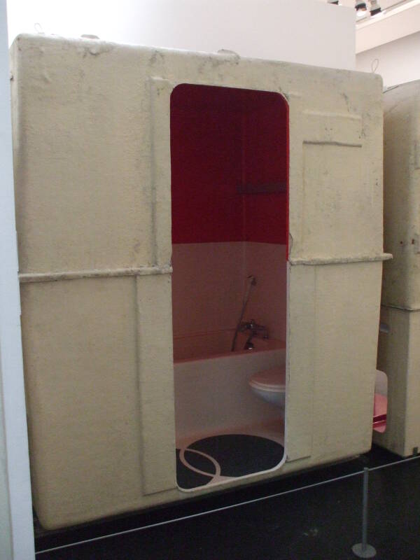 Charlotte Perriand's modular sanitary block 'Savoie'.