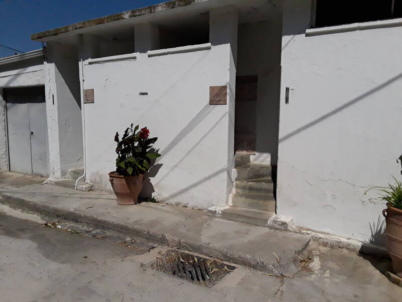 Public restrooms at the Palianis Nunnery in Crete.