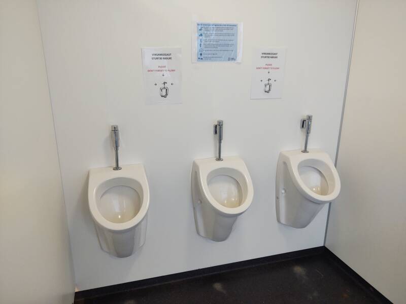 Urinals at Dyrhólaey.