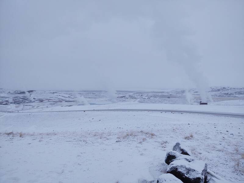 Geothermal power stations at Lake Mývatn.