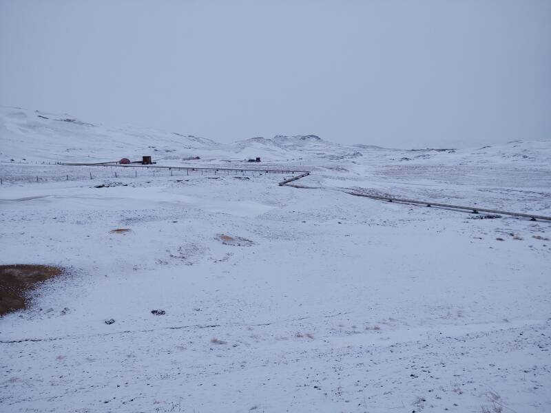 Geothermal power stations at Lake Mývatn.