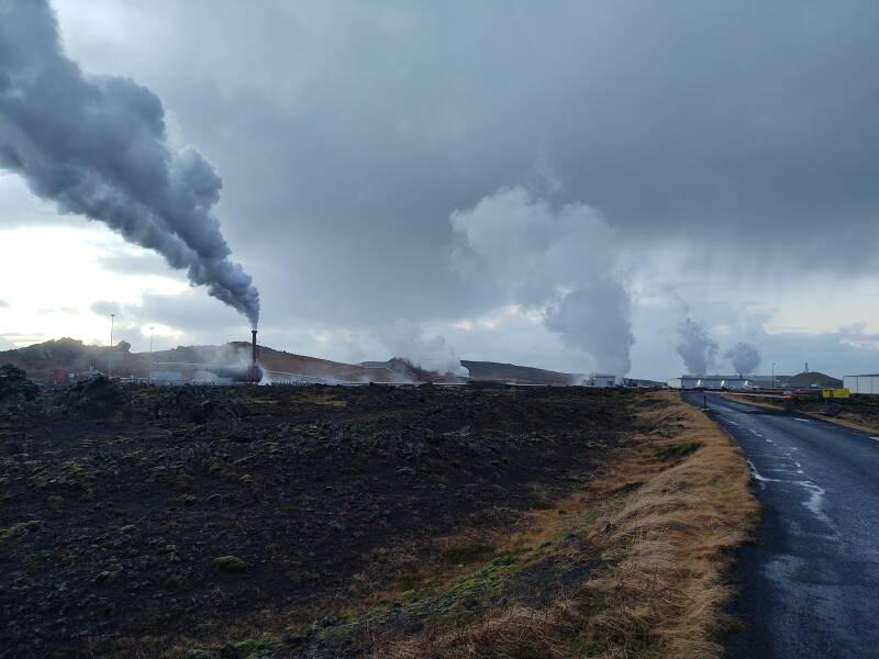 Reykjanes Power Station south of Keflavík.