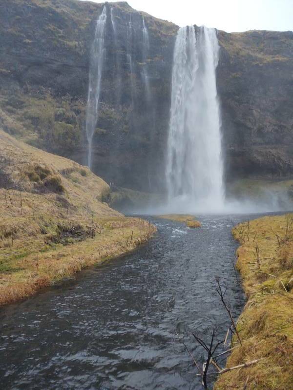 Seljalandsfoss waterfall.