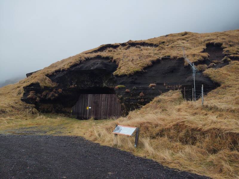 Steinahellir Cave along Highway #1, the Ring Road, in southern Iceland.