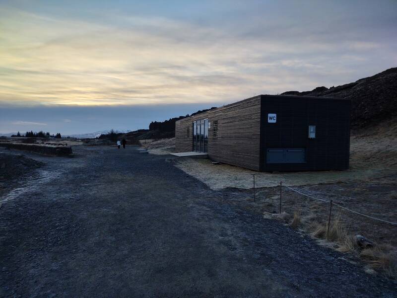 Public restrooms at Þingvellir.