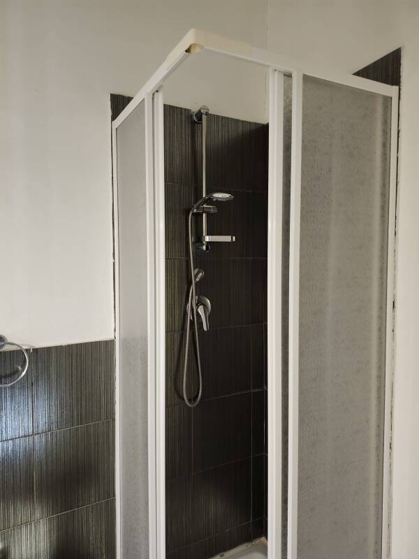 Shower at Persefone Luxury Suite in Agrigento.