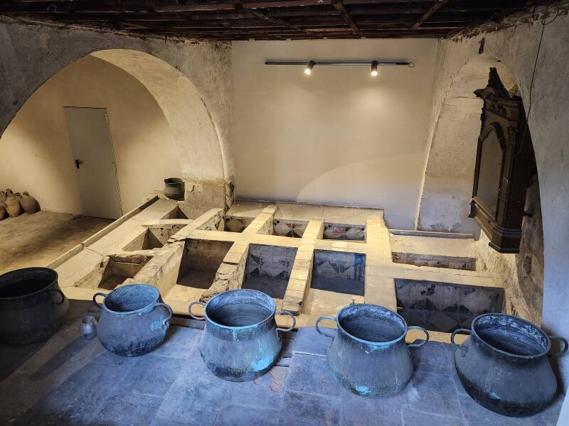 Laundry in the convent in Palermo.