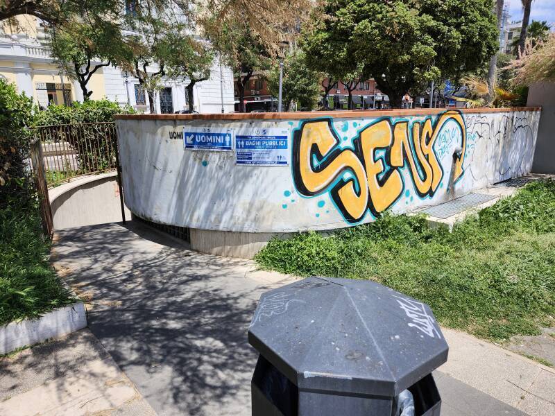 Public toilet in Salerno.