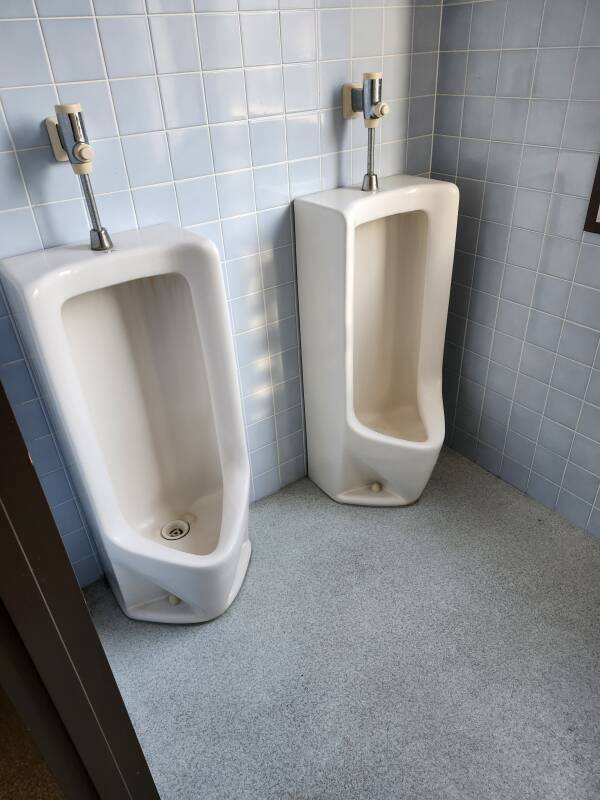 Urinals in a hotel in Hakodate.