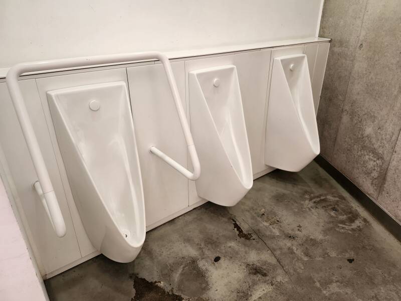 Urinals at Higashi Sanchōme Public Toilet.